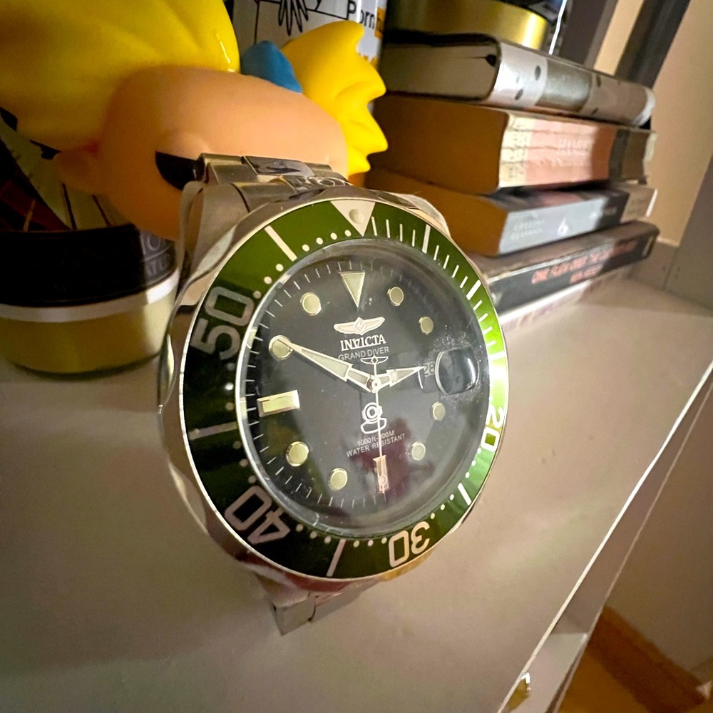 Green dial Invicta Grand Diver automatic